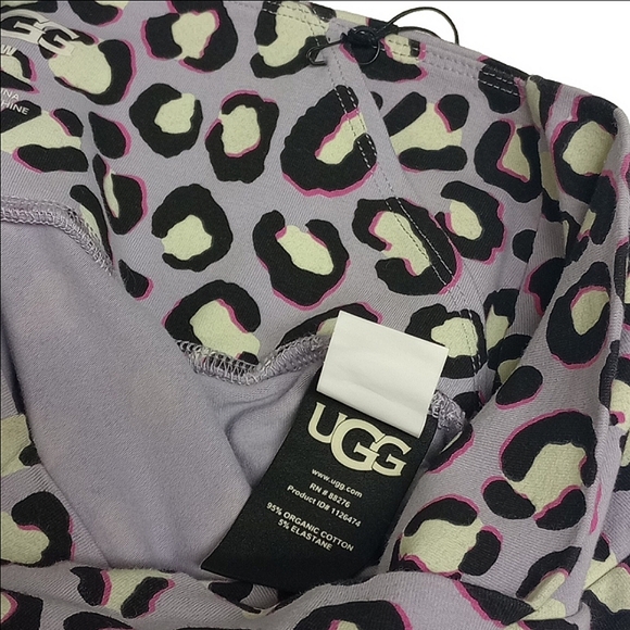 🆕 UGG "W SAYLOR" PURPLE & BLACK ANIMAL PRINT LEGGINGS - Picture 10 of 12